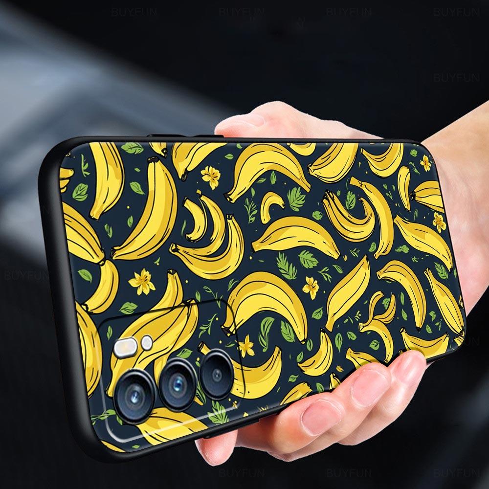 Funny Bite Apple Banana Phone Case For Oppo Reno 13 12 11 10 7 F Find X5 X6 A98 A80 A79 A78 A57 A54 A31 A17 Pro Soft TPU Cover
