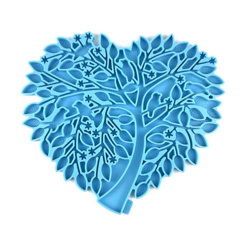 Herzbaum Wanddeko Harzformen, Wandkunst Silikonformen für Epoxidharz Guss, Türbaum Wandkunst Heimdekorationen