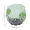 Manual Garlic Chopper, Non-Slip, Easy to Clean, Safe, Durable, Sharp, Small, Perfect for Salads (Green)