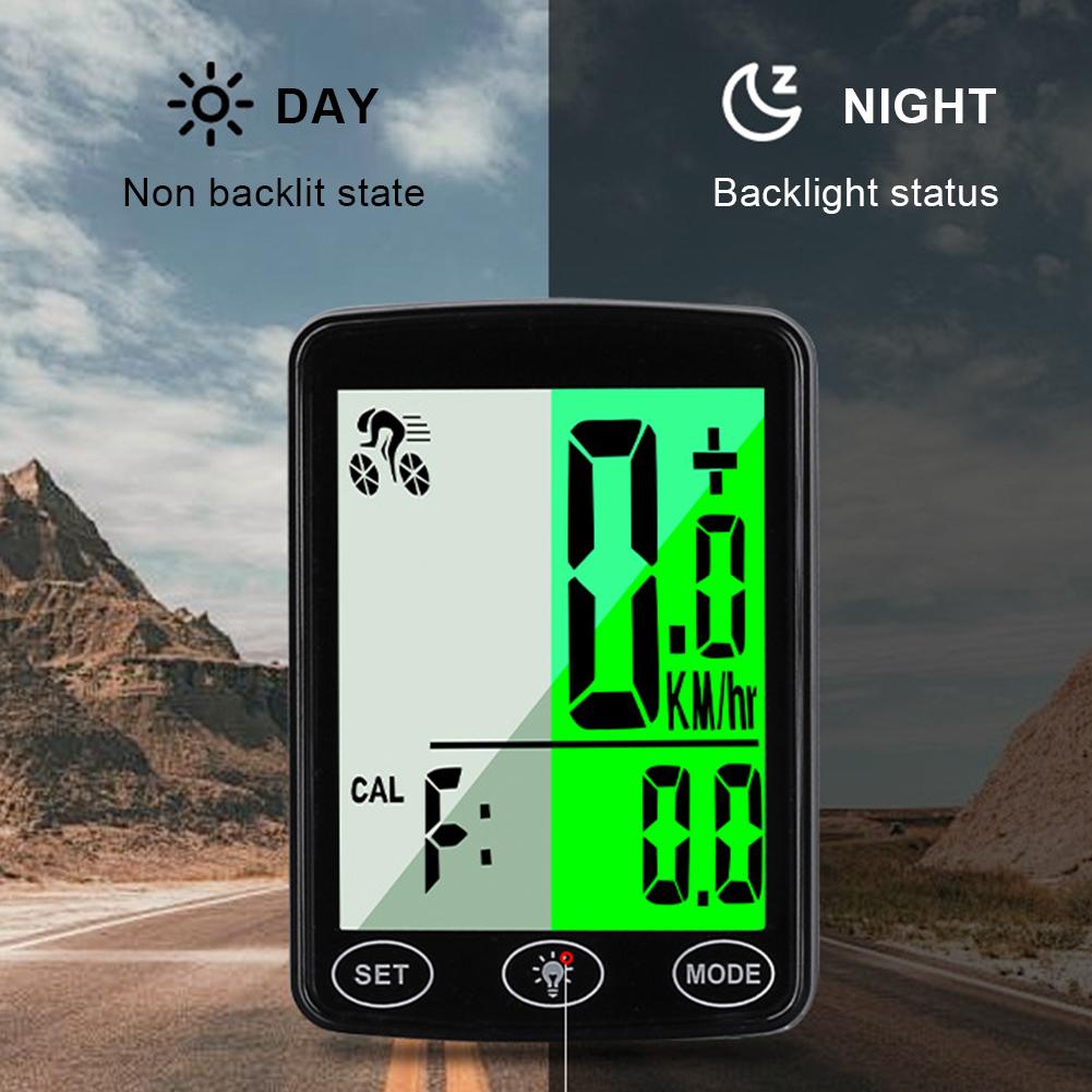 Wireless Bike Computer Waterproof Bike Speedometer Odometer with Backlight & Multi-Functions Cycling Computer for Road Bike MTB