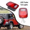 12V LED Światła Tylne Lampa Tablicy Rejestracyjnej Akcesoria Zapasowe Łatwa Instalacja Zamiennik Dla Jeepa Dla Wranglera YJ TJ