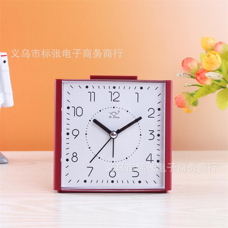Dual-tone version silent alarm clock student bedside snooze clock creative luminous clock children's bedroom desktop clock
