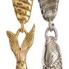 Retro Fish Mismatched Earrings Stainless Steel Texture Elegant Ear Jewelry Perfect for Daily Wear and Special Occasions