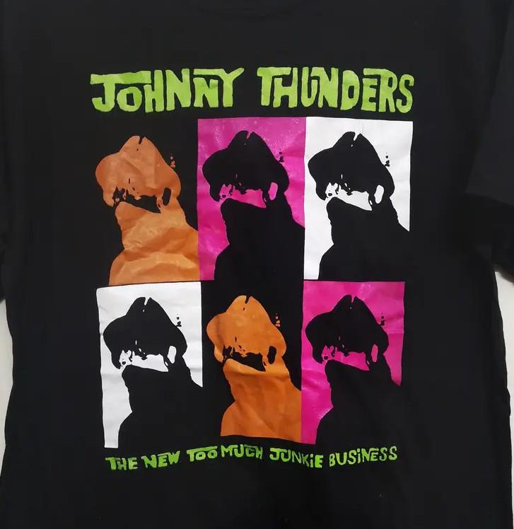 Johnny Thunders VTG black T-shirt unisex S-5Xl All sizes 1T324 Unisex T-Shirt L
