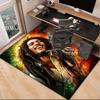 Bob music Vibrant Art Office Rug Chair Mat, Game Carpet, Suitable for Front Door, Bedroom, Living Room, Desk, Holiday Gift