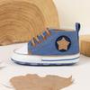 Baby Lace-up Canvas Shoes with Soft Sole & Star Design - Spring/Autumn Style