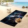 Asciugamano da Spiaggia Stampato Juventus FC Asciugamano Morbido ad Asciugatura Rapida Coperta da Spiaggia Rettangolare Grande Portatile per Viaggi Piscina