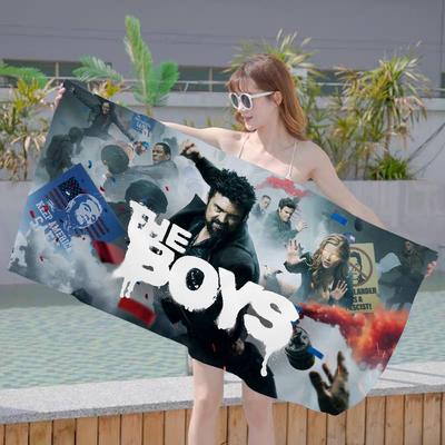 TV-serie The Boys Badehåndklæde Farverige Håndklæder til Pige Mikrofiber Hurtigtørrende Sandfrit til Strand Yoga Spa Fitnesscenter Pool