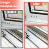 4-Pack 2-in-1 Groove Cleaning Brush with Hidden Scraper | Hard Bristle Window Track Cleaning Tool, Crevice & Grout Scrubber for Sliding Door Tracks,