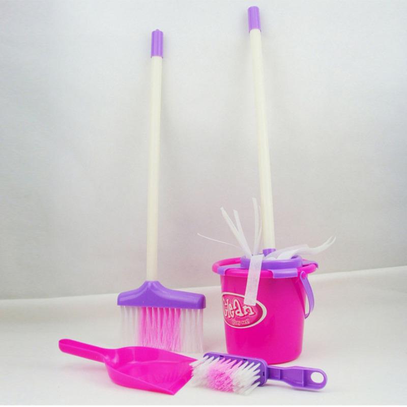 Kids Simulation Clean Toys Pretend Play Housekeeping Tools Set as Gifts for Boys Girls