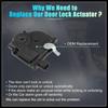 Replacer Rear Right Passenger Side Power Door Lock Actuator Motor for Honda Odyssey 05-10 5-Door Side Slide Door Lock Door Latch Actuator Assembly