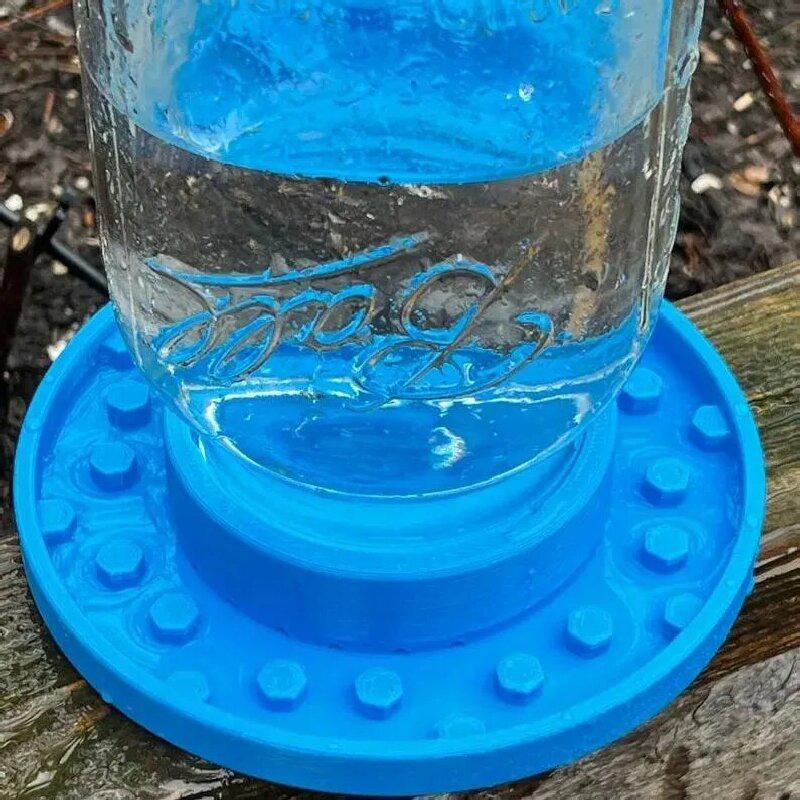 Bee Feeder Base For Regular Mouth Mason Jar, Bee Watering Station, Bee Base For Garden, Bee Cups Water Base For Been