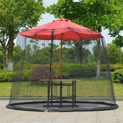 Outdoor Garden Umbrella Table Screen Parasol Mosquito Net Cover, Outdoor Mosquito Net for Gazebo Patio Table Bug Netting Cover