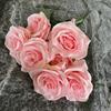 Silk 7 Branch Realistic Artificial Roses Wedding Photography Props Home Decor