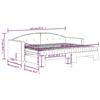 VidaXL Lit de jour avec gigogne et matelas gris clair 80x200cm velours 3197318