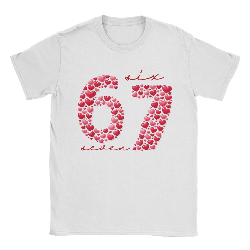 Valentines Day 67 TShirt Unisex Novelty Cotton Tees Round Collar Short Sleeve T Shirt Unique Clothing