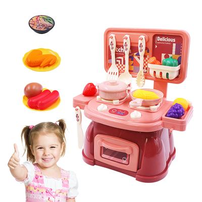 Children's Play Home Kitchen Toy Set Simulated Cooking and Cooking Tableware Table Parent Child Birthday Gift