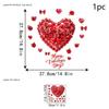 Valentine'S Day Window Clings Romantic Red Rose Heart Balloon Window Stickers Home Decorations