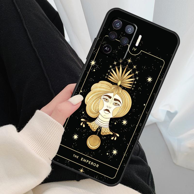 Witches moon Tarot Mystery totem Case For Oppo A18 A38 A58 A78 A98 A80 A60 A40 A96 A76 A16 A94 A74 A54 A15 A17 A57 A77 A5 Pro