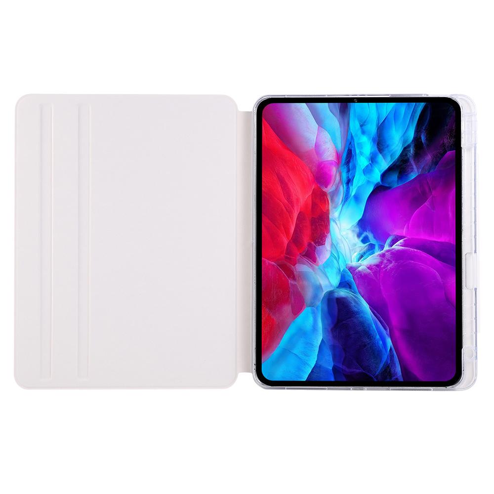 For iPad (2025)/10.9 (2022) Case Magnetic Detachable Rotating Stand Acrylic + Leather Tablet Cover