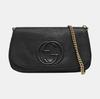 [Gebraucht] Geprägtes Logo Kette Quaste Leder Crossbody Umhängetasche - Gut #FU4MSI