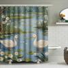 Bath Shower Curtain Decorative Waterproof Home Decor Printed 180X240Cm Polyester Fabric Blue Yellow Purple Green Red Water Drop