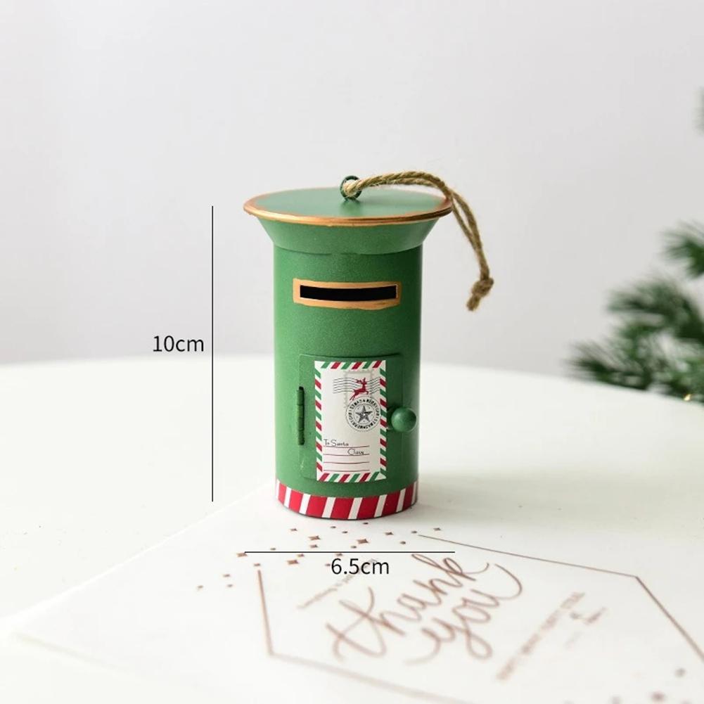 Mini Mailbox Ornaments with Functional Door and Metal Build Designed to Complement Christmas Trees and Festive Home Decor