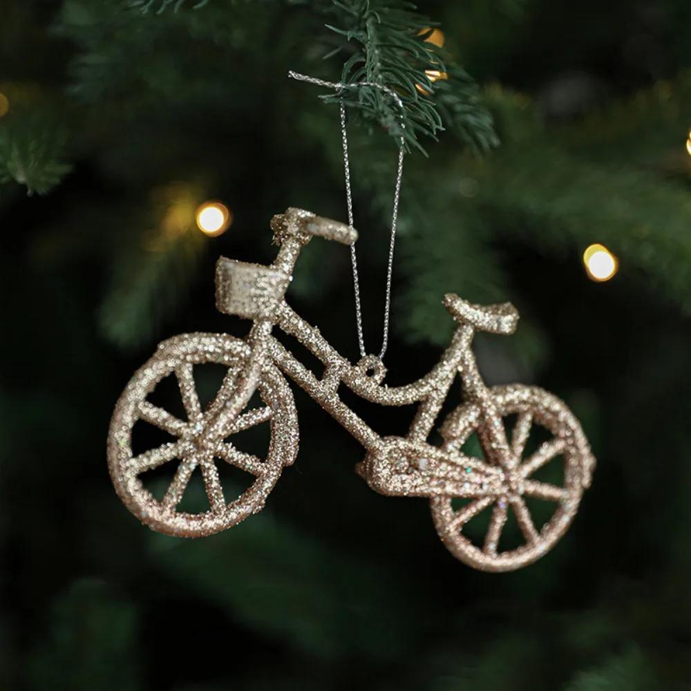 Gold Christmas Hanging Decoration Shimmering Plastic Hanging Pendants Crown Xmas Tree Party Supplies Christmas Tree Ornament