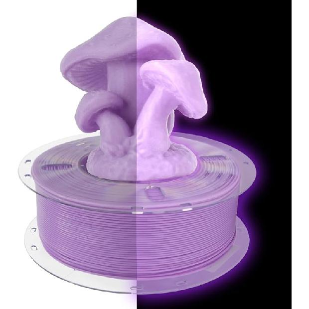 VOXELAB Luminous HS PLA Filament 1.75mm +/- 0.02mm, Luminous Rapid PLA 3D Printer Filament, Max 500mm/s High Speed Printing, Glow in The Dark