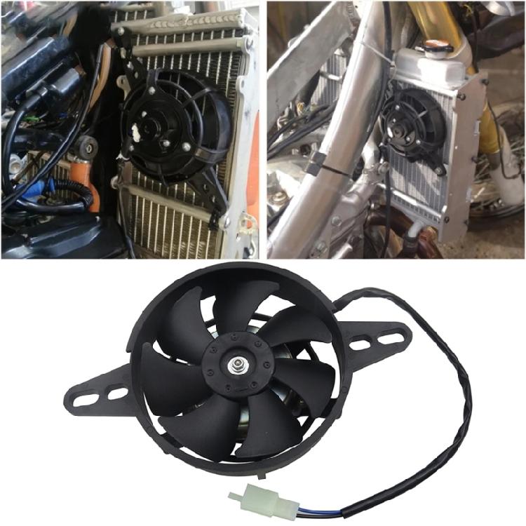 Upgraded Motorcycle Radiator Cooling System Fan For 150cc 250cc Bikes With Lightweight ABS Construction And High Airflows