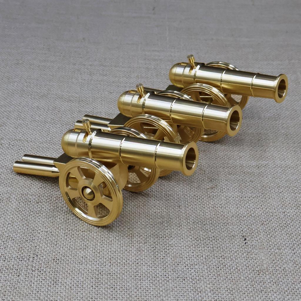 Italian Brass Cannon Feng Shui Ornament - Ideal for Home Decor or Corporate Gifts