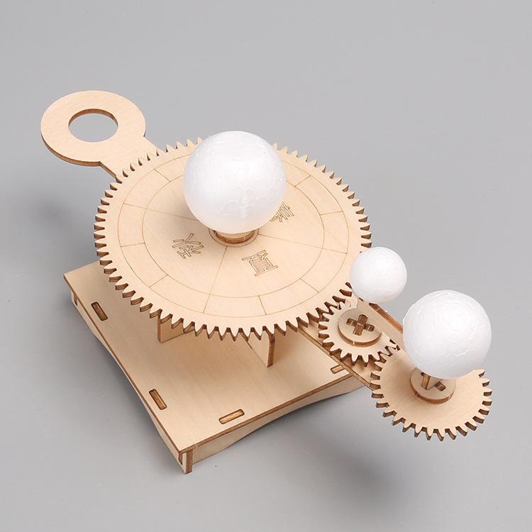 Lua Terra Sol Instrumento de Três Bolas DIY Tecnologia Pequena Produção Estudante Astronomia Brinquedos Infantis Materiais Experimentais Científicos
