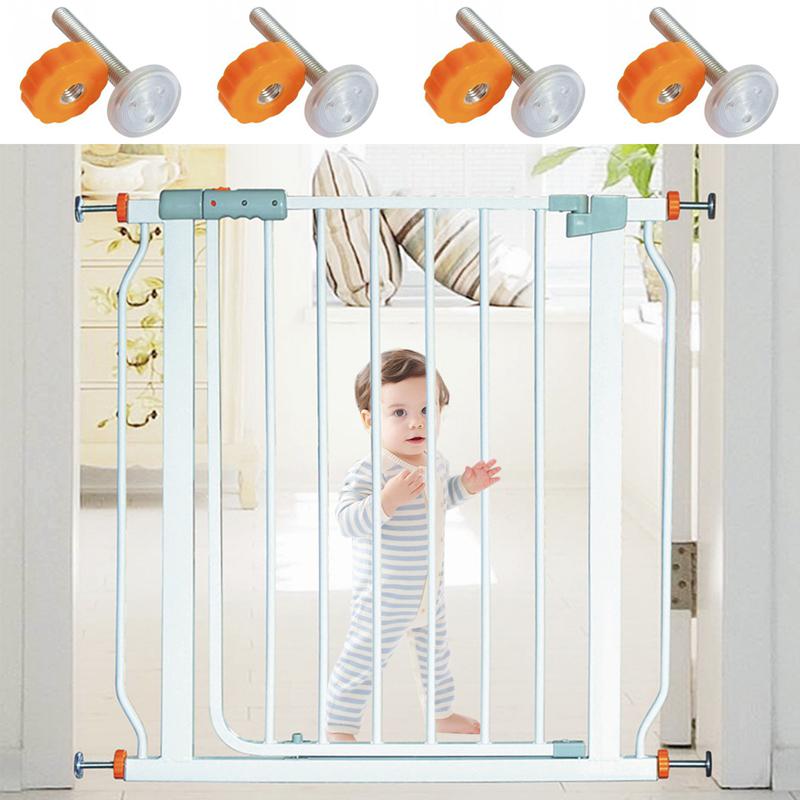 Style 2 Pressure Mounted Baby Gates Threaded Spindle Rods,4Pcs Spindle Screw Mounted Bolts Kit for Stair Gates Dog Gate