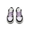 Jordan Air Jordan 1 Low Top Vintage Basketball Shoes Unisex Black Purple DC0774-200(Team413-)