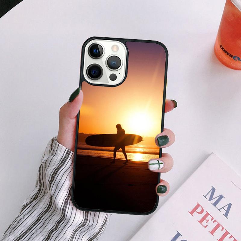 Extreme Sports Surfing Phone Case For iPhone 17 Air 14 13 12 16Pro Max 15 Plus Max Cover Shell coque