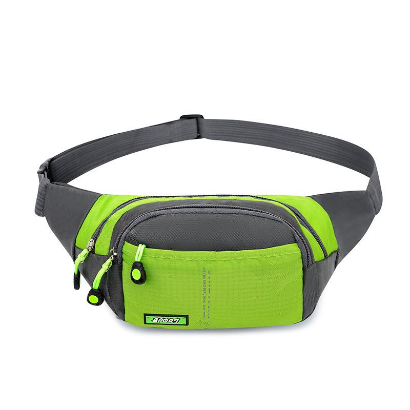 

Men s Multifunctional Sports Fanny Pack: Oxford Cloth Crossbody Chest Bag, Simple Square Design Single Bag зелёный