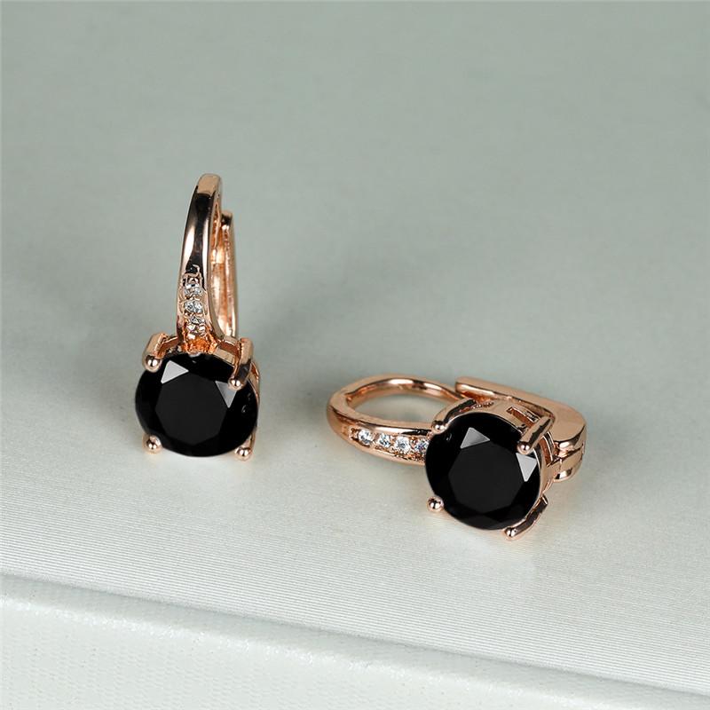 Süße weibliche kleine grüne runde Stein-Clip-Ohrringe Mode Hochzeit Für Frauen