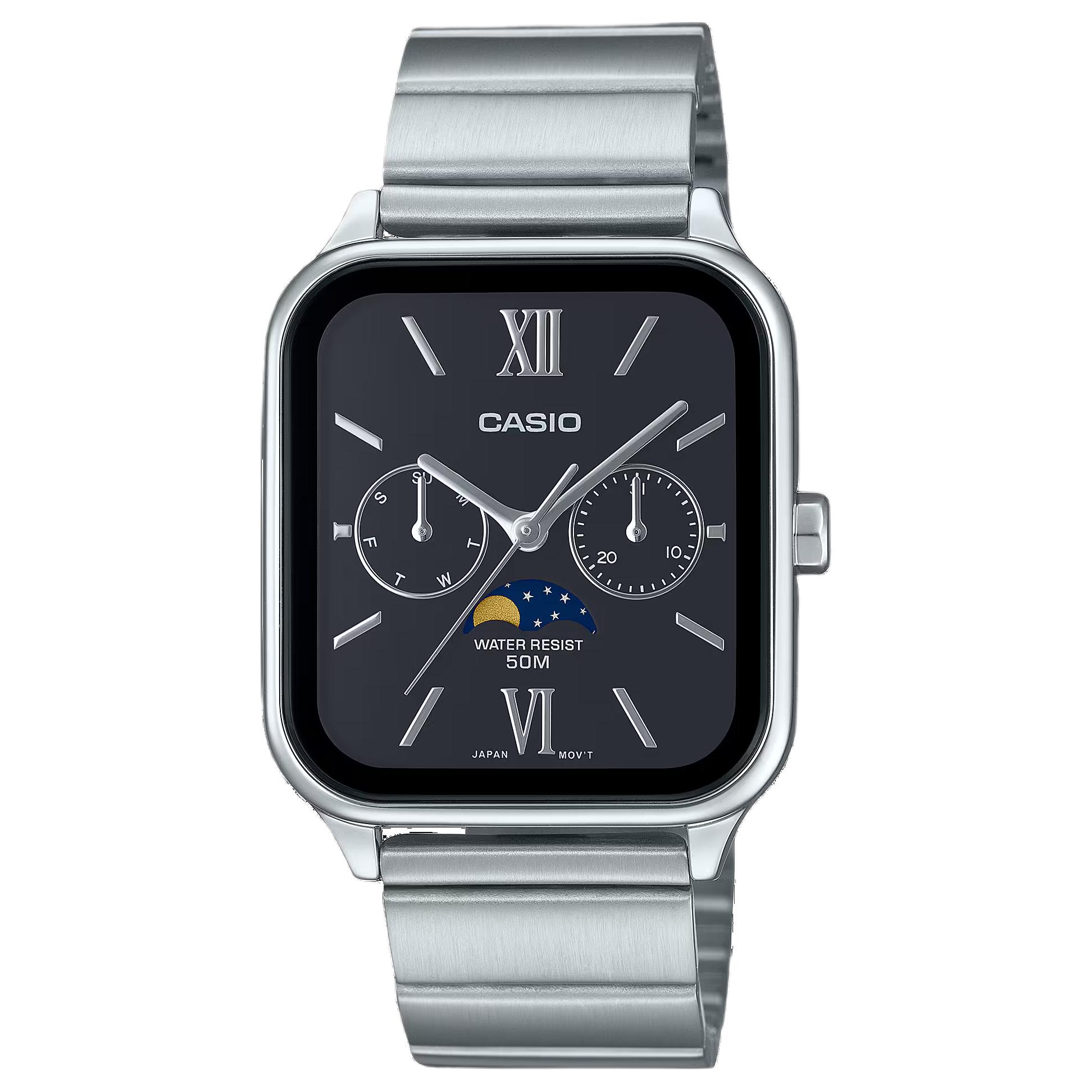 CASIO Unisex Black Watch MTP-M305D-1A2 MTP-M305D-1A2 Black Dial