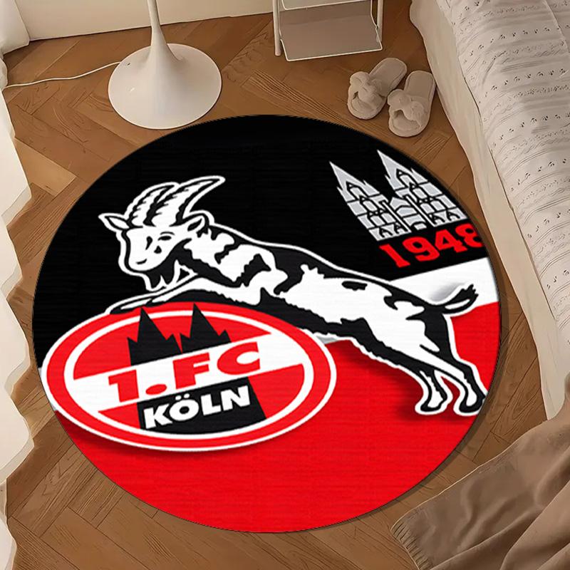 Goat Football Club Koln Round mat Home Decor, Chair rug For livingroom,Bedroom, doormat home decor Birthday Gift Christmas Gifts