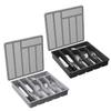 Drawer Organizer Separators for Office Desk Stationeries Cutlery Storage Box Organization Tray for Kitchen Drawers