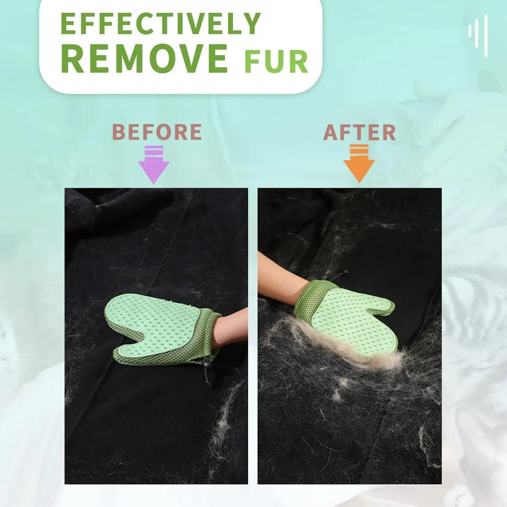 Cat Hair Glove & Pet Fur Remover Glove, Dog Grooming Glove Brush for Shedding,Pet Hair Remover Mitt for Cleaner, Grooming Glove