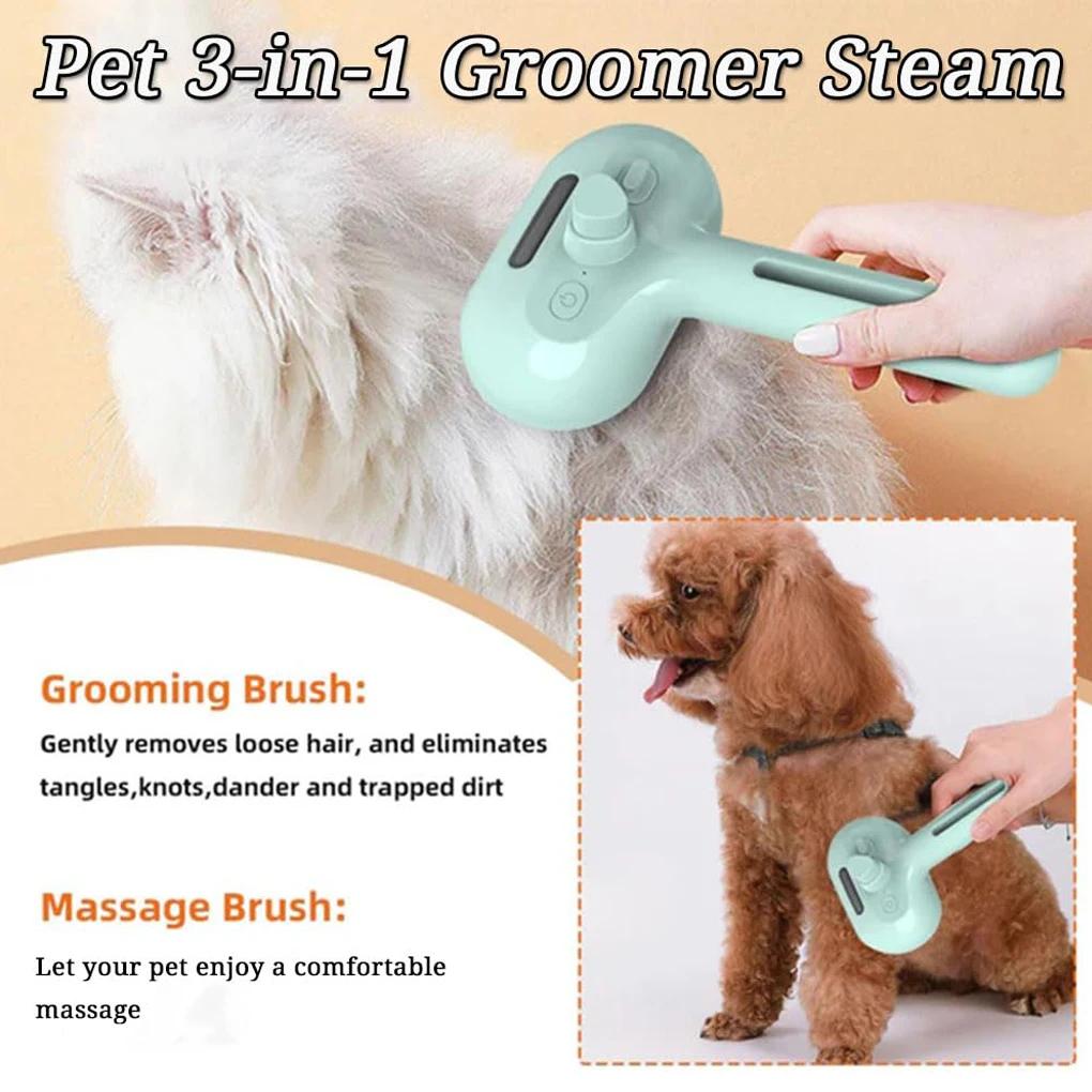 Steam Spray Dog Grooming Brush Unique Steam Brush For Dogs Luxury Grooming Brush Dog Steam Brush C