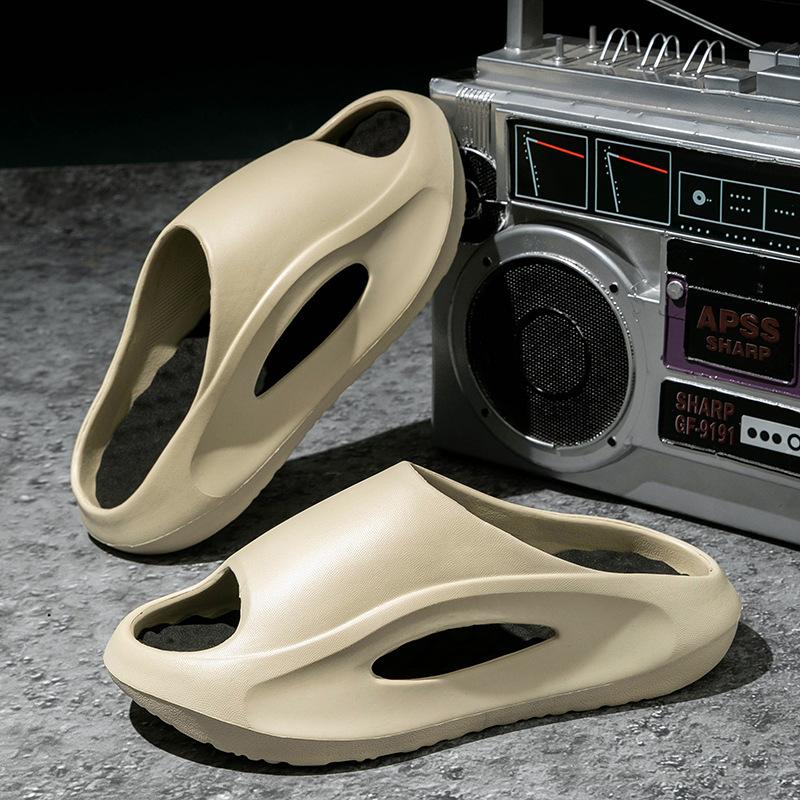 Casual Cool Slippers Summer Color Matching Thick Bottom Comfortable Home Indoor Family Couple Slippers Beach Wear