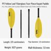Koetsu Adjustable Double-Headed Aluminum Kayak Paddle