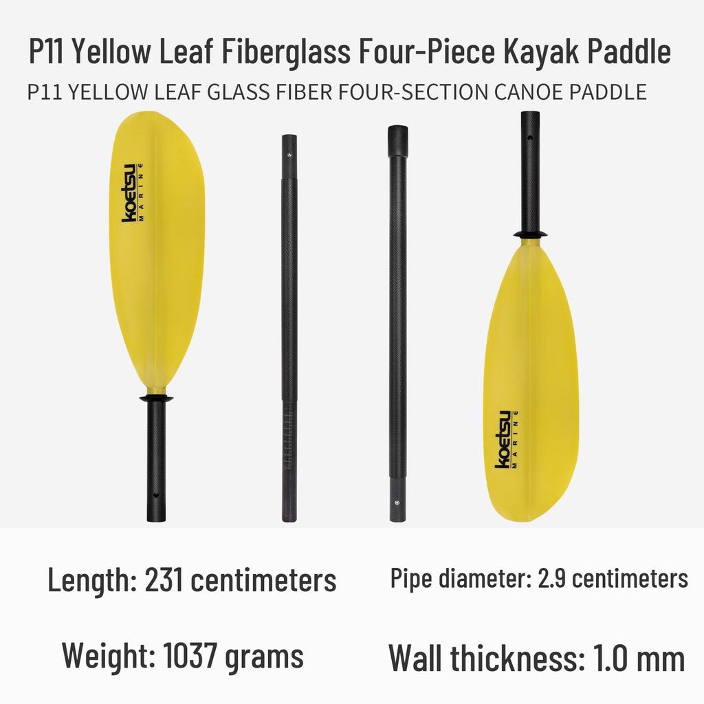 Koetsu Adjustable Double-Headed Aluminum Kayak Paddle