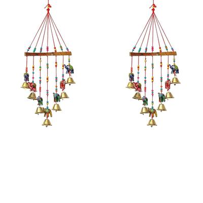 Handcrafted Decorative Elephant Wall/Door/Window Hanging Bells