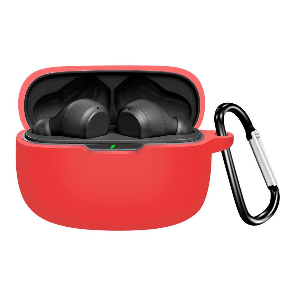 

Чохол для навушників JBL Wave Beam Силіконовий чохол для навушників Протиударний захисний чохол для Bluetooth-навушників з карабіном червоний