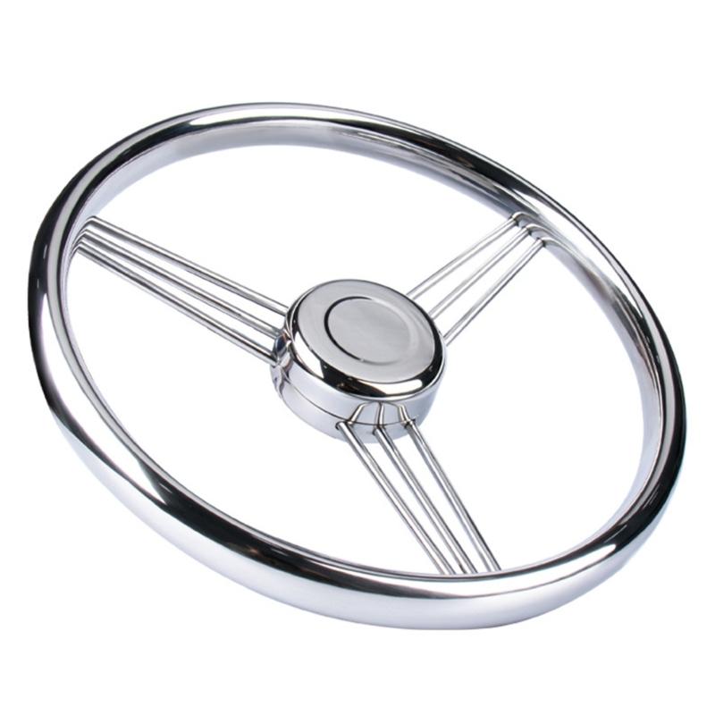 Steel Hydraulic Steering Wheel Offering Comfortable Grip Hydraulic Steering System for Fishing Boats & Speedboats