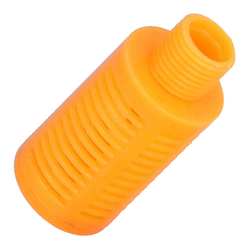 Plastic Pneumatic Muffler Line Control Exhaust Silencer Compressor Fitting Orange