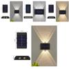 Solar Wall Lamp Outdoor Decor Led Light With Adjustable Brightness For Garden Pathway